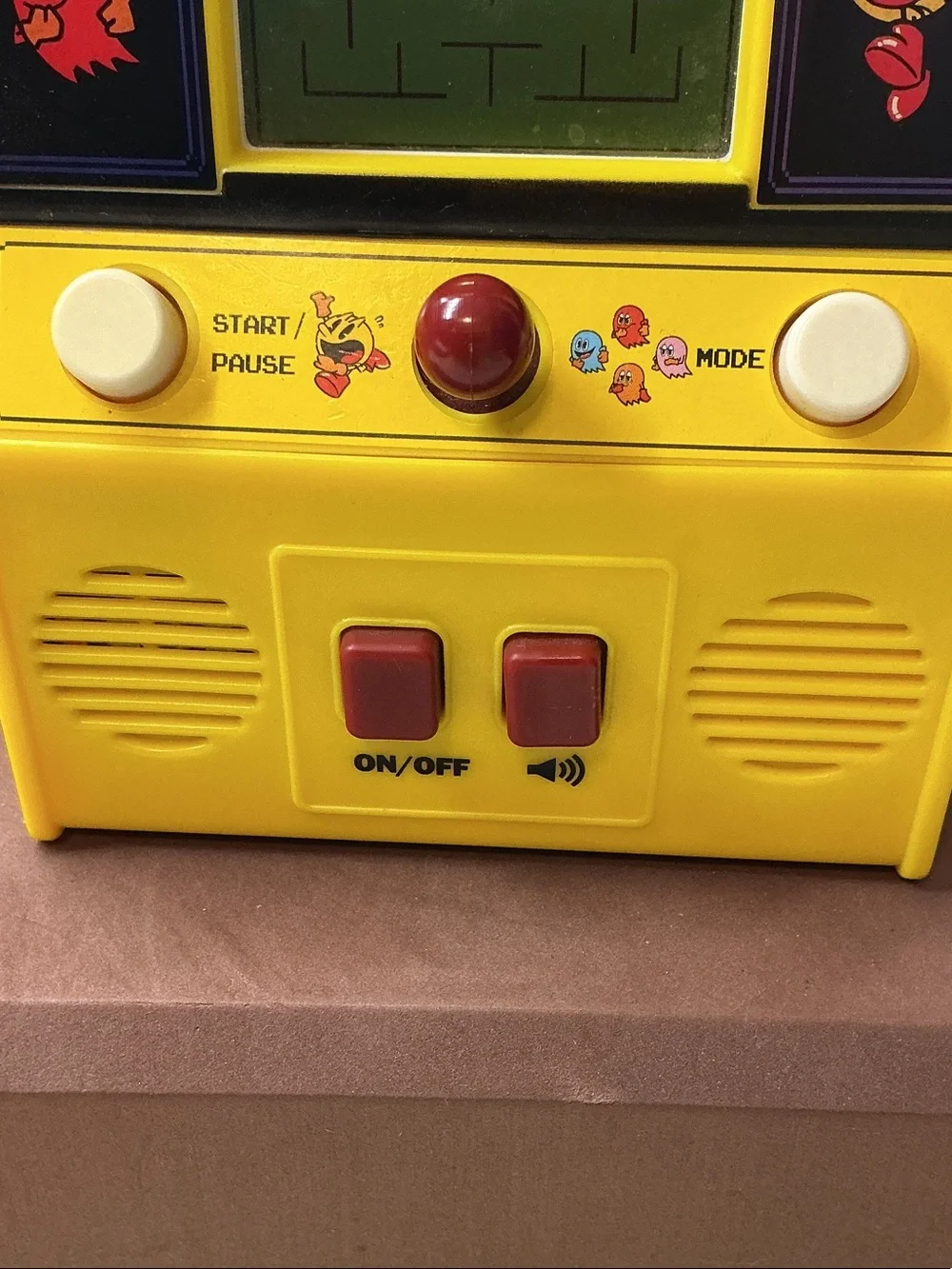 Pac-Man Portable Handheld Game Console in Yellow